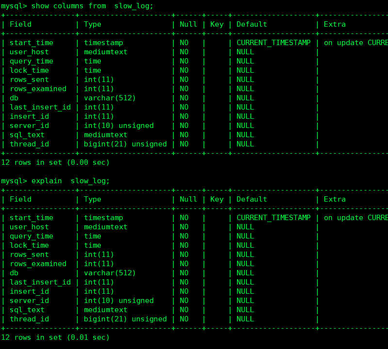 mysql优化相关