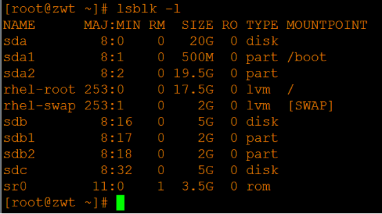 新手学习Linux——RAID磁盘阵列的原理与RAID0搭建