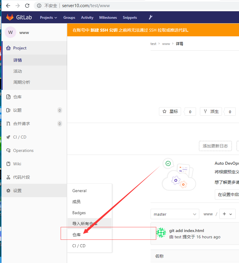 gitlab 安装和基本介绍