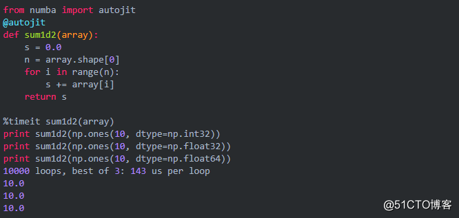 一行代碼讓 Python 的運行速度提高100倍