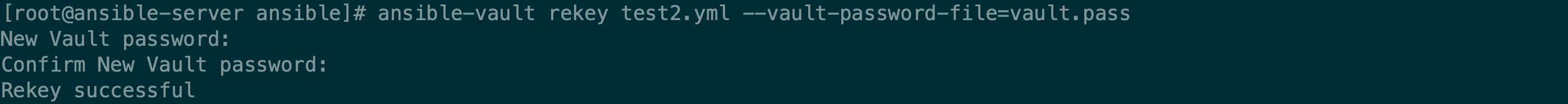 ansible 配置 vault 加密