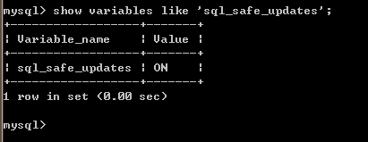 设置mysql在执行没where条件的sql语句时提醒