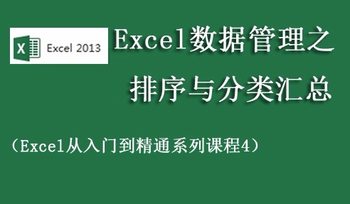 Excel数据管理之排序与分类汇总视频课程