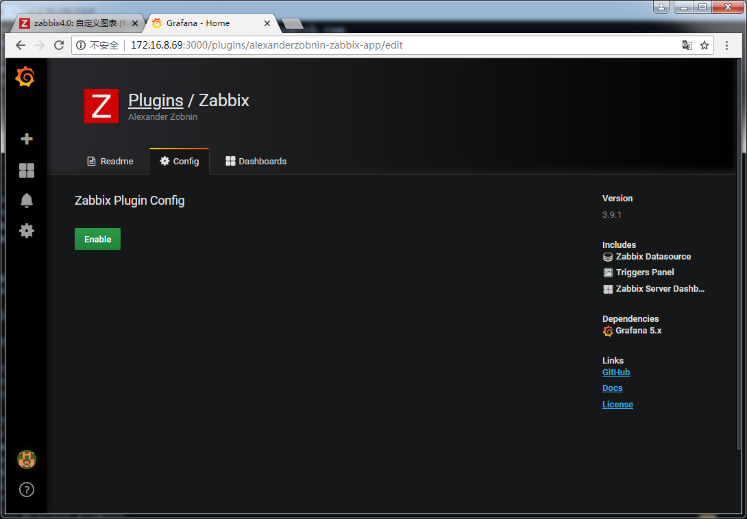 ZABBIX 4.0 LTS+Grafana5.3部署