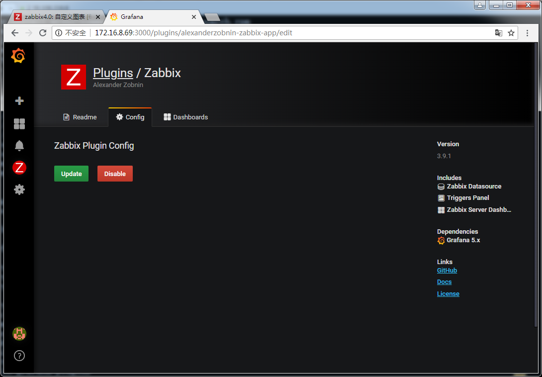 ZABBIX 4.0 LTS+Grafana5.3部署