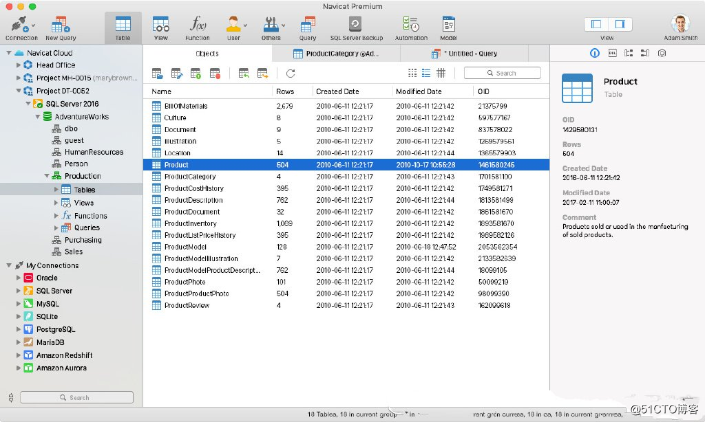 Navicat Premium 12.1.10 for Mac  破解版— 数据库管理工具