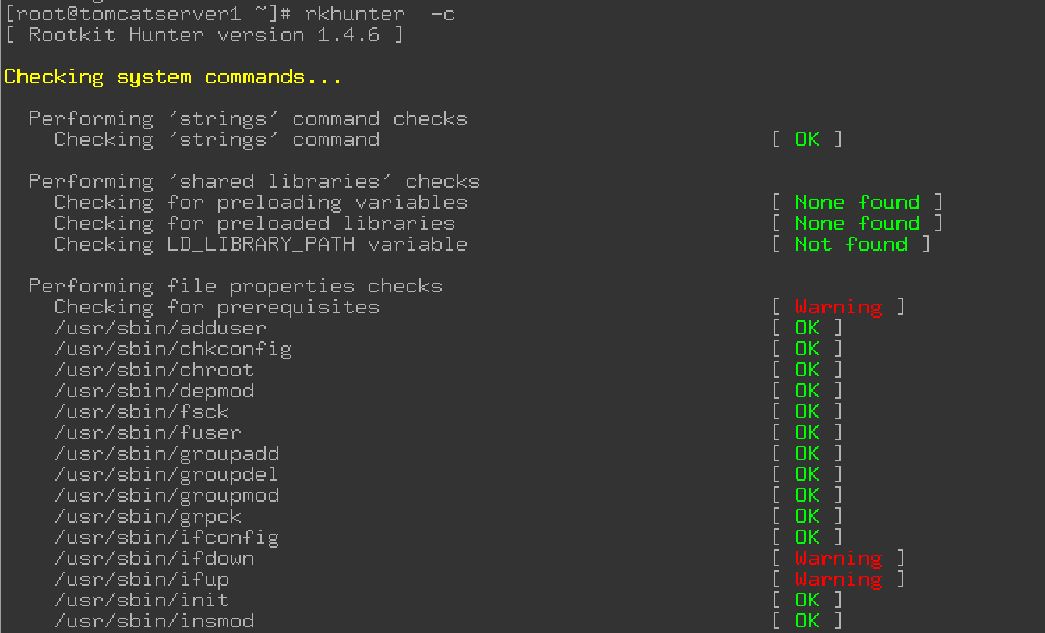 Linux后门入 侵检测工具RKHunter和ClamAV的使用