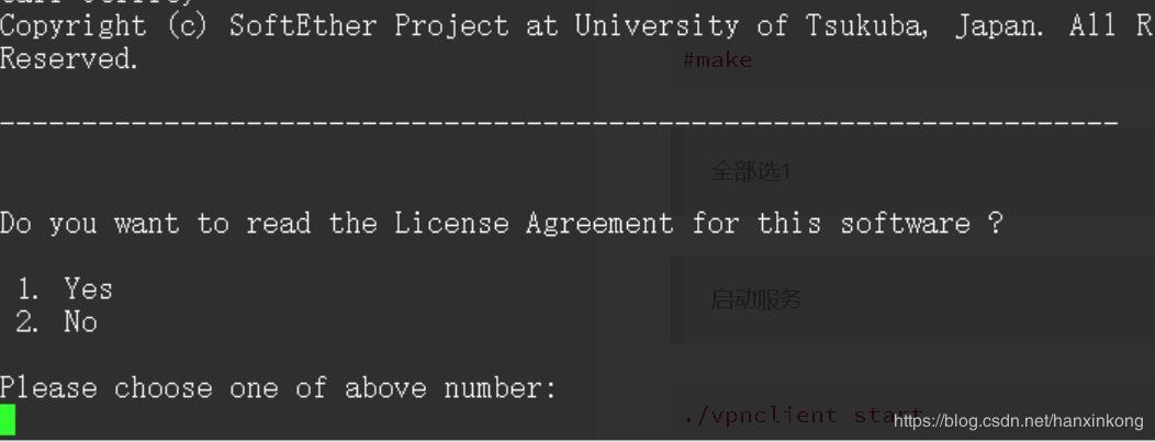 SoftEther centos 服务器搭建 及 客户端连接