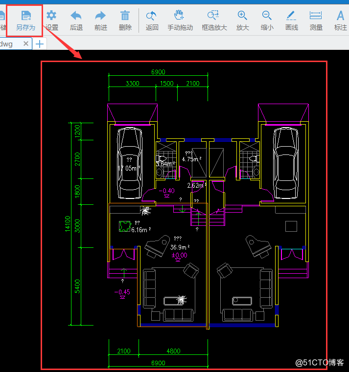 如何在CAD看圖中將CAD圖紙進行框選放大？