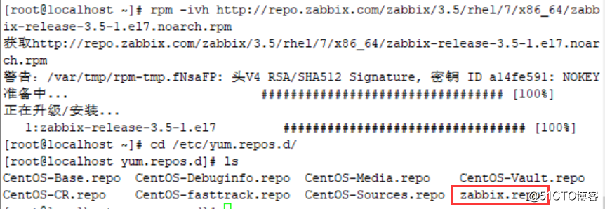 在CentOS7上安装Zabbix