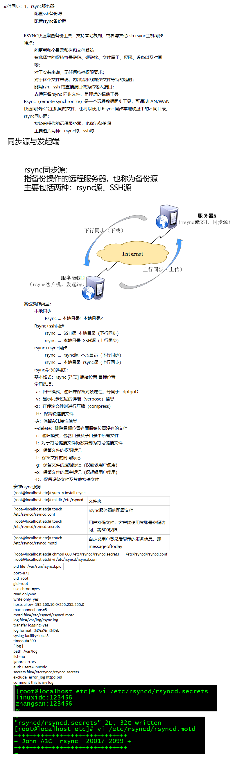 RSYNC文件同步