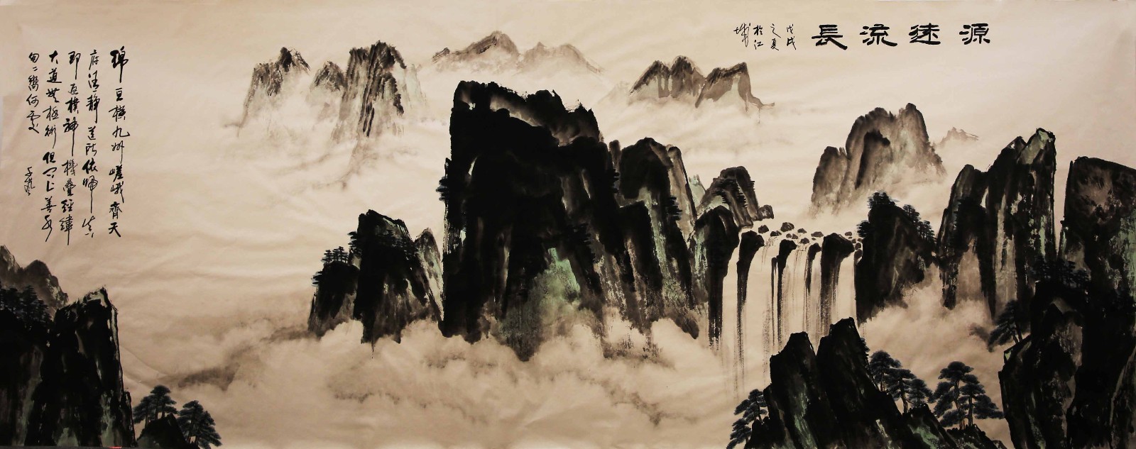 能量山水画家武湲承：搬运时空能量,聚藏山水画中