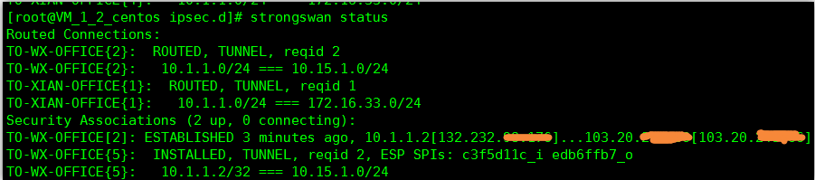 腾讯云CentOS服务器安装StrongSwan与Juniper防火墙搭建Ipsec***