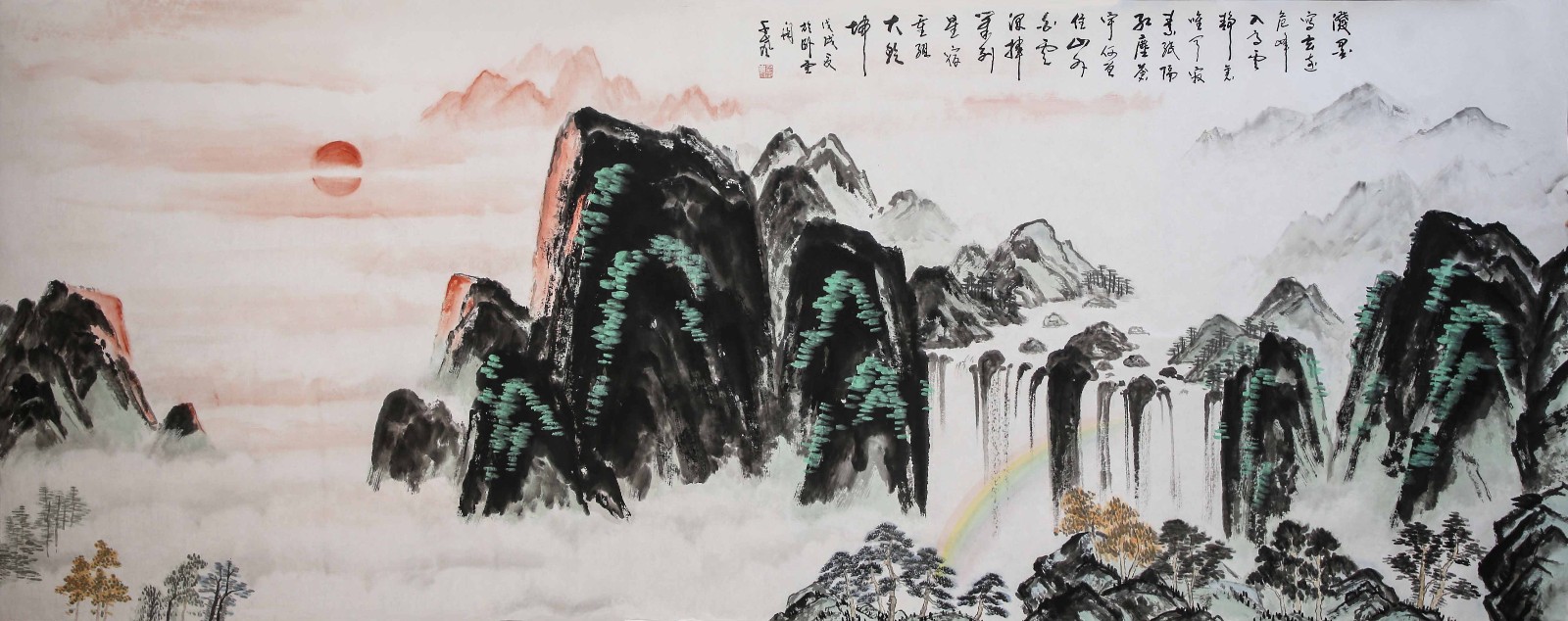 能量山水画家武湲承：搬运时空能量,聚藏山水画中