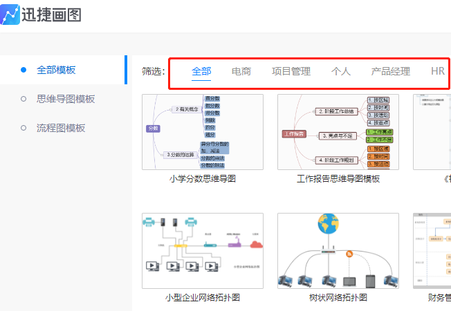 如何使用迅捷画图快速绘制流程图