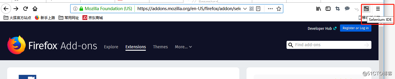 Selenium IDE火狐浏览器的安装