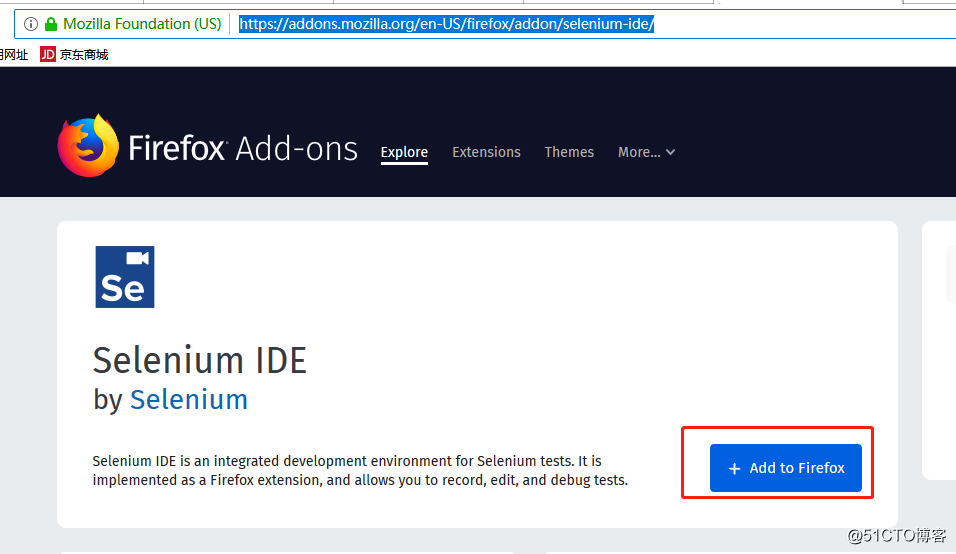 Selenium IDE火狐浏览器的安装