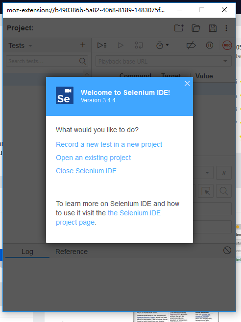 Selenium IDE火狐浏览器的安装