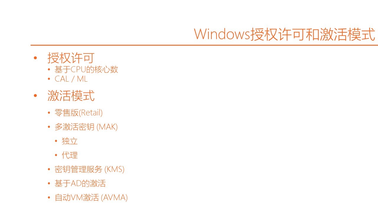 MCSA / Windows Server 2016 授权许可和MAK / KMS / ADBA激活