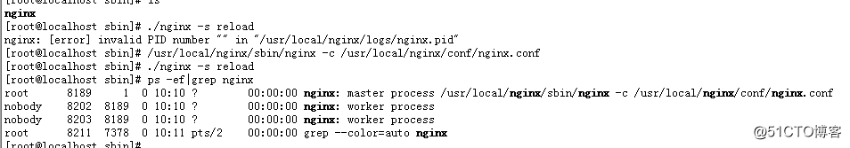 nginx: [error] invalid PID number问题处理