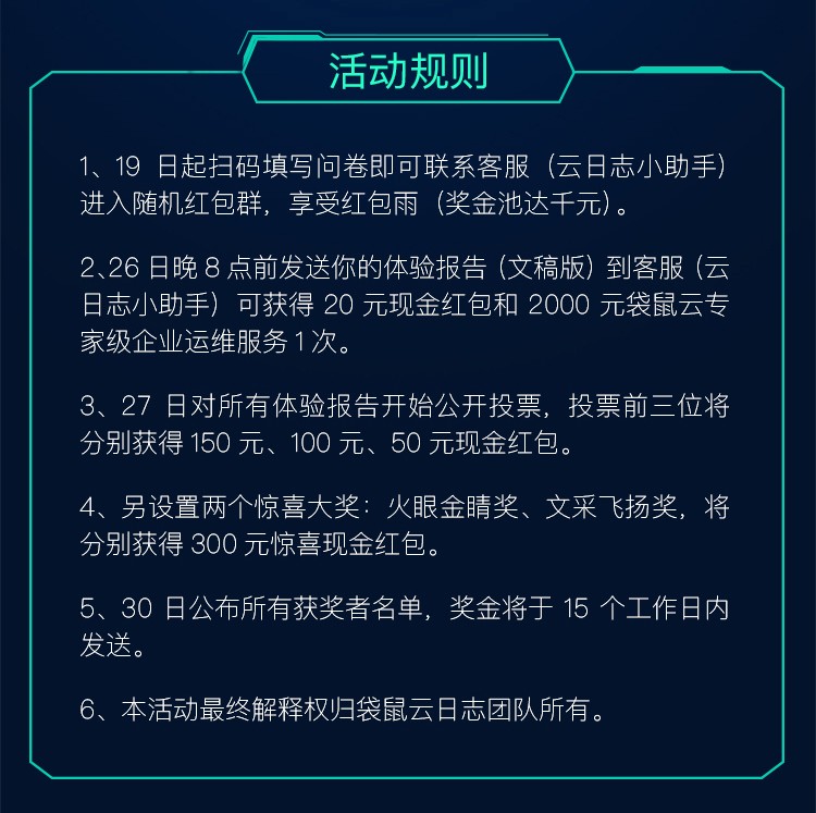 【袋鼠云日志】全民找BUG！寻找最佳产品体验报告