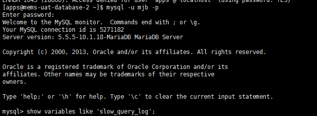 开启MYSQL慢查询日志,监控有效率问题的SQL