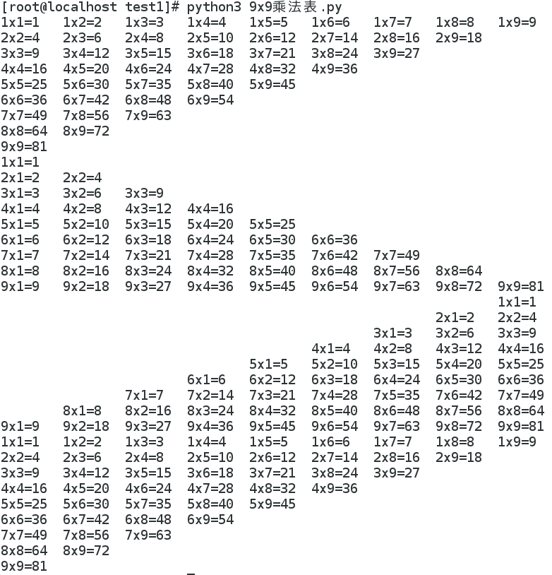 Python基础练习【1】