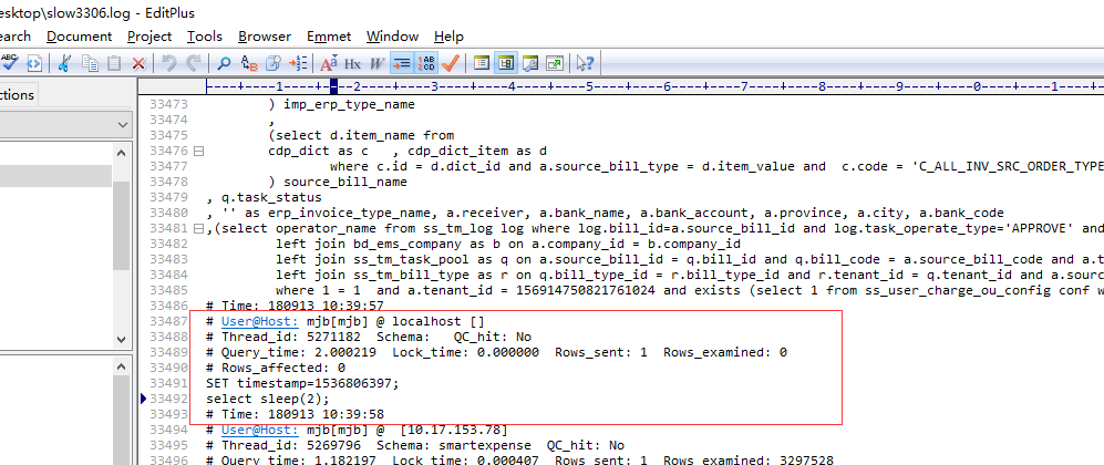 开启MYSQL慢查询日志,监控有效率问题的SQL