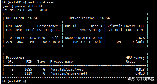 ubuntu18.04+CUDA9.0+cuDNN7.1.4+tensorflow1.9 环境搭建
