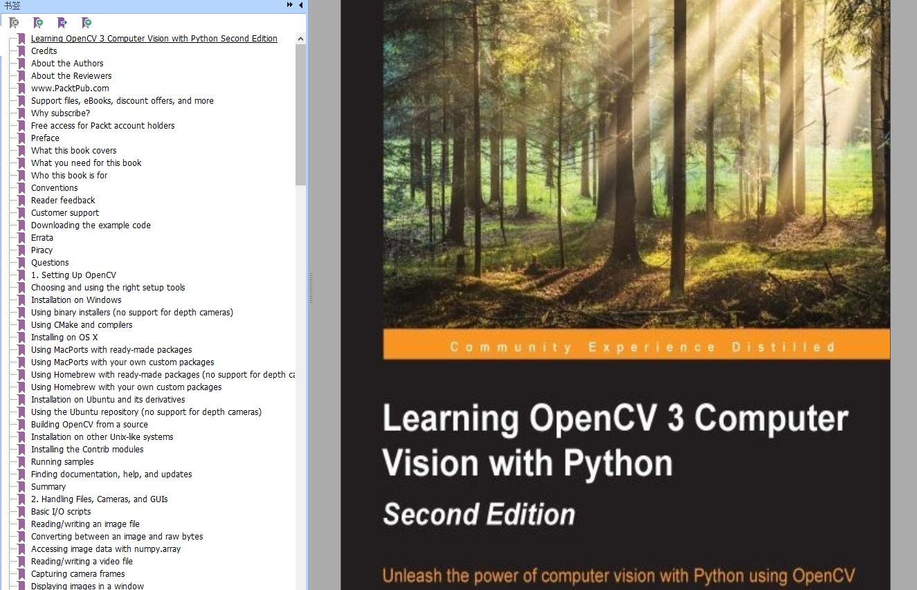 《OpenCV3计算机视觉Python语言实现第2版》高清中英PDF+源代码学习