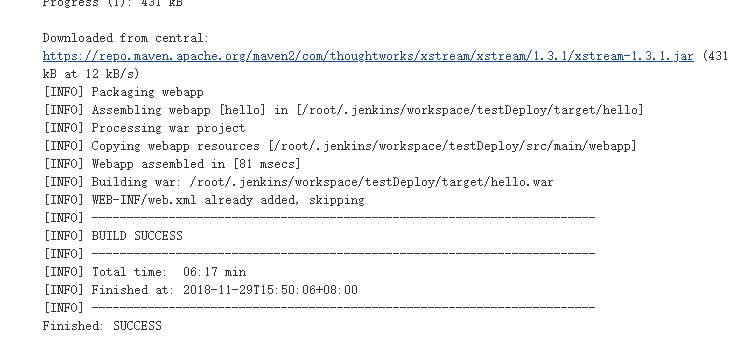 持续集成工具jenkins部署发布JAVA项目(二)