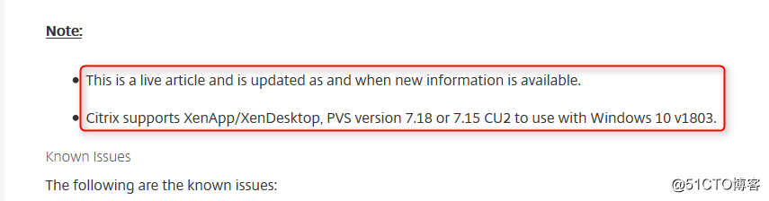Windows 10 1803 OS升級與Citrix VDA 7.15 LTSR相容性問題