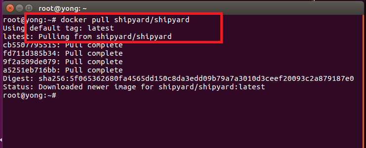 docker 安装shipyard