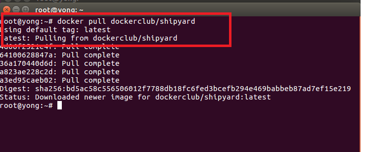 docker 安装shipyard