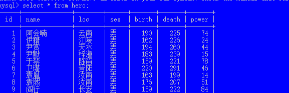 Mysql数据库的简单命令