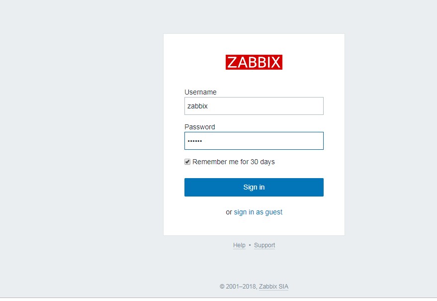 RHEL7.4 编译安装zabbix-3.0.24