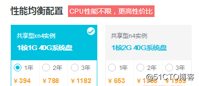 CPU100%不限性能和100%独享资源的区别