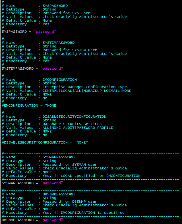 linux CentOS7最小化安装环境静默安装Oracle11GR2数据库（静默创建实例）