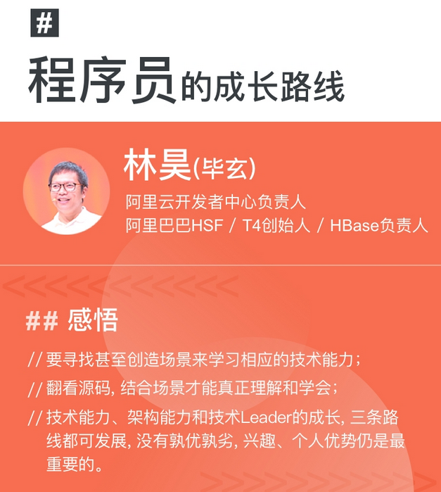 云栖专辑| 阿里毕玄：程序员的成长路线