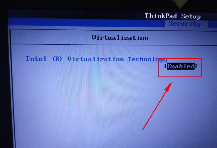 thinkpad e431  Vmware安装Linux " Intel VT-x 处于禁用状态