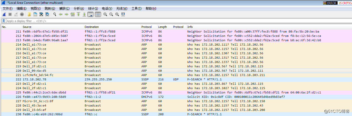 Wireshark  【OSI二層】抓包過濾規則和顯示過濾規則實例