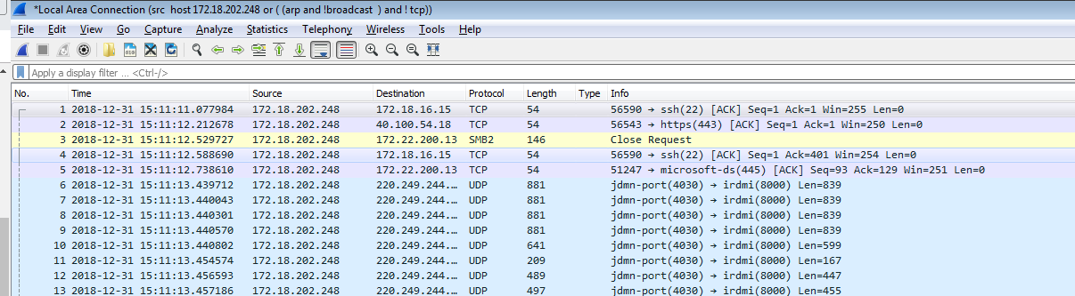 Wireshark 【OSI三层】抓包过滤规则和显示过滤规则实例