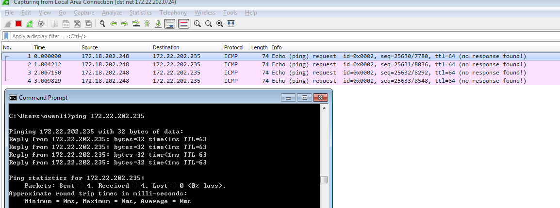 Wireshark 【OSI三层】抓包过滤规则和显示过滤规则实例