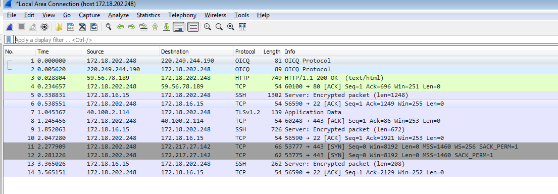 Wireshark 【OSI三层】抓包过滤规则和显示过滤规则实例