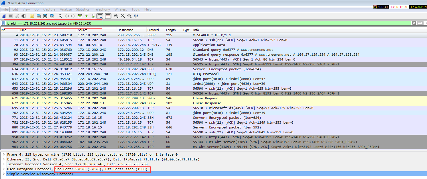 Wireshark 【OSI三层】抓包过滤规则和显示过滤规则实例